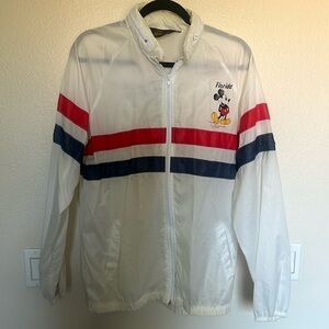 Vintage Mickey Florida windbreaker jacket white